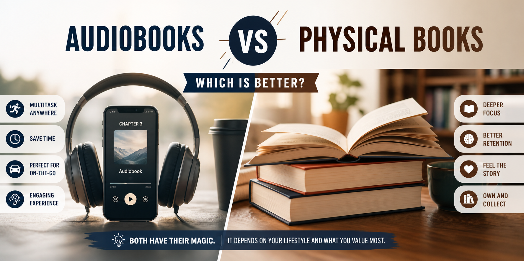Audiobooks vs Physical Books: Which Is Better?