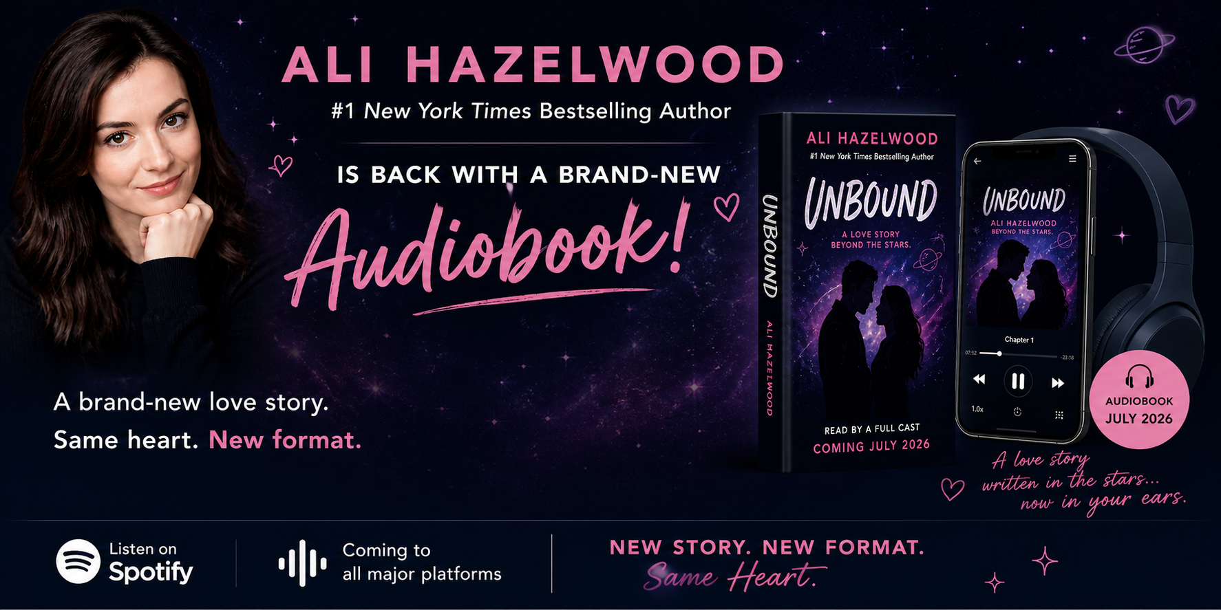 Ali Hazelwood Unbound audiobook July 2026